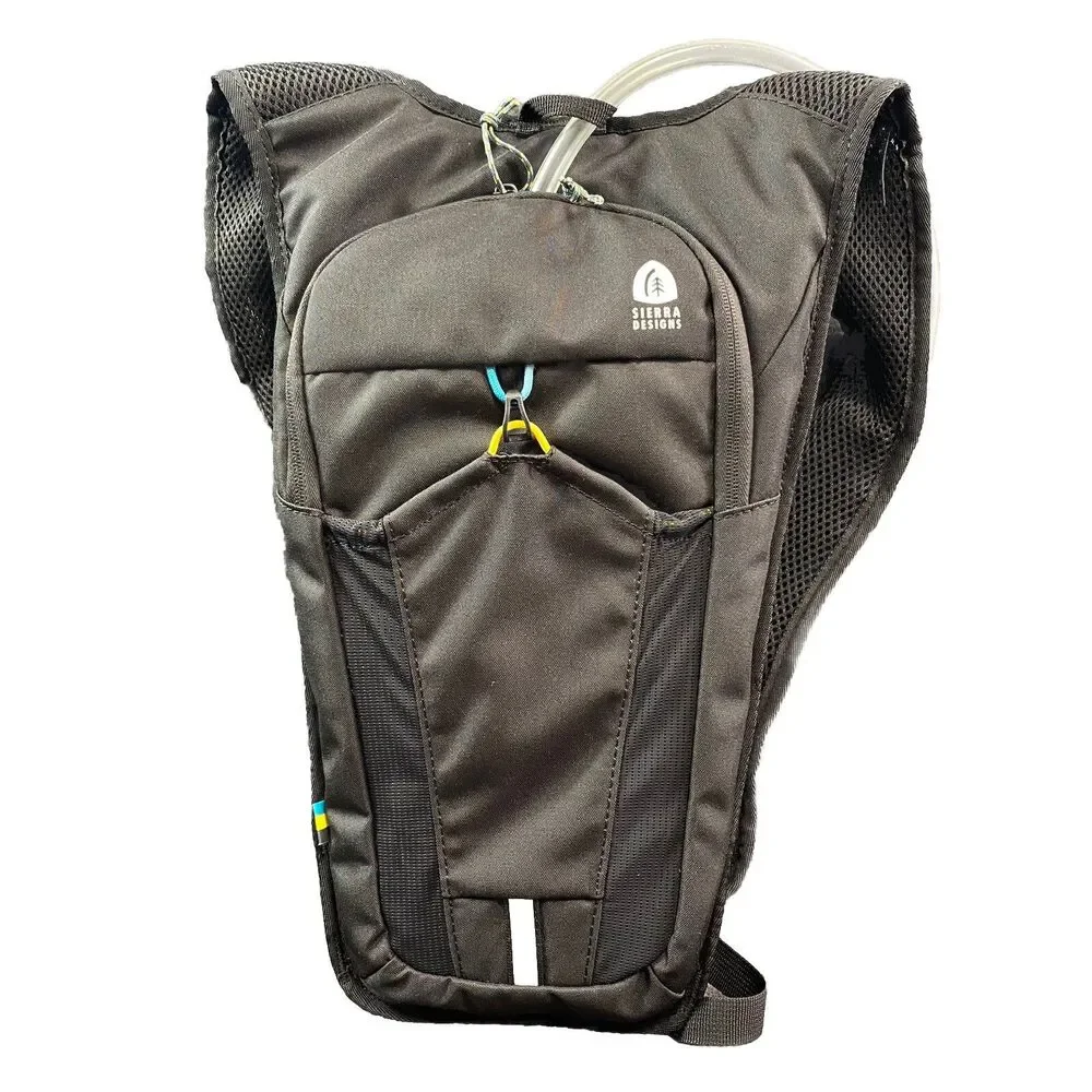 Sierra Designs Flagstaff 2L Hydration Pack Black Hiking Backpack Water Bladder